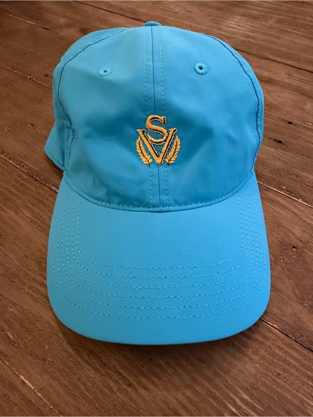 Sage Valley Golf Club Light Blue Embroidered Logo Baseball Cap, EUC